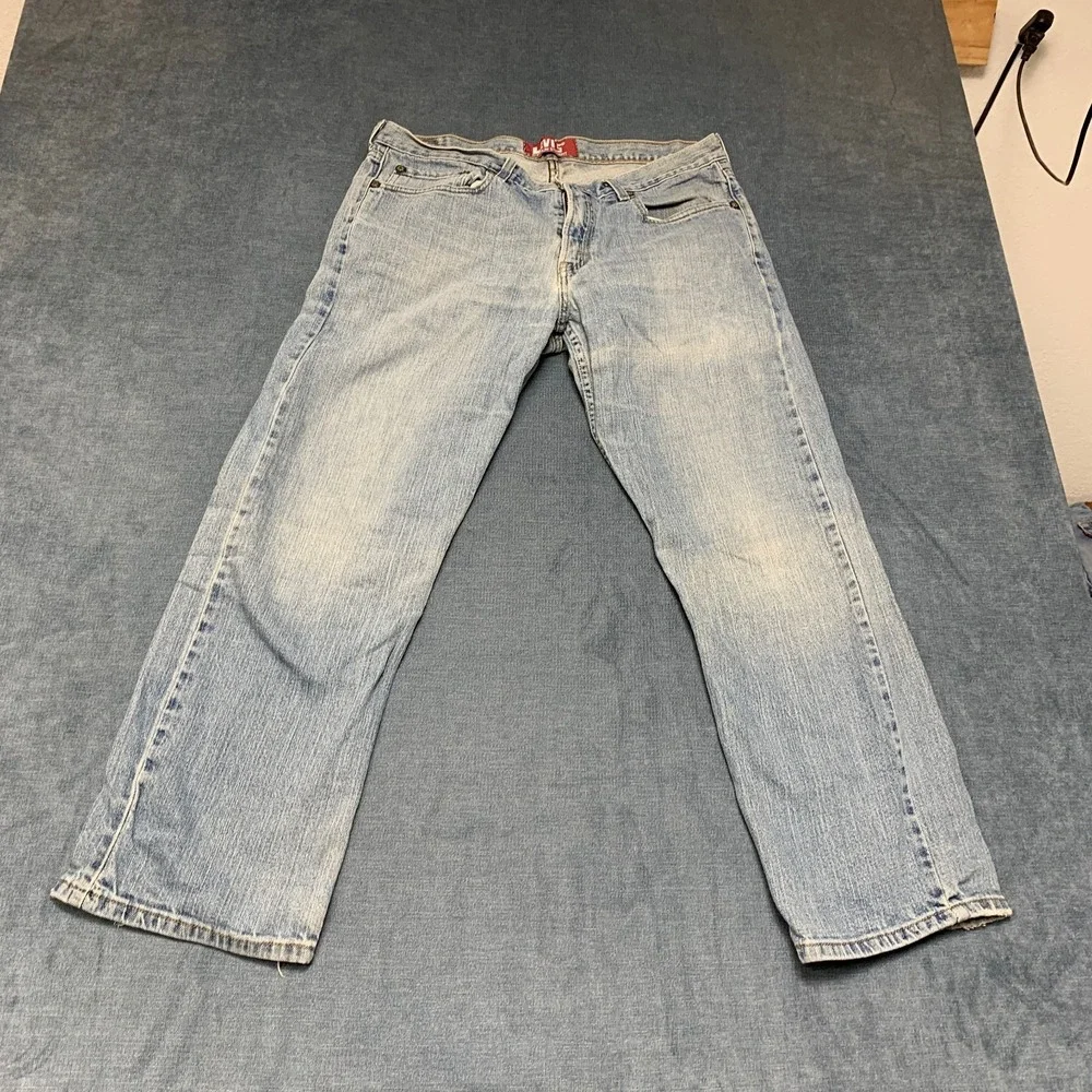 Levi's 514 Slim Fit Straight Jeans Boys 18 Husky Blue Denim Stretch Performance